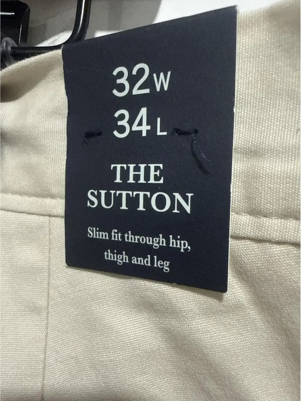J.Crew The Sutton Summerweight Chino Pants 32x34, Beige, NWT